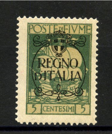 1924 - FIUME - LOTTO/42323 - 5 CENTESIMI SOPRASTAMPATO  REGNO D'ITALIA - LINGUELLATO