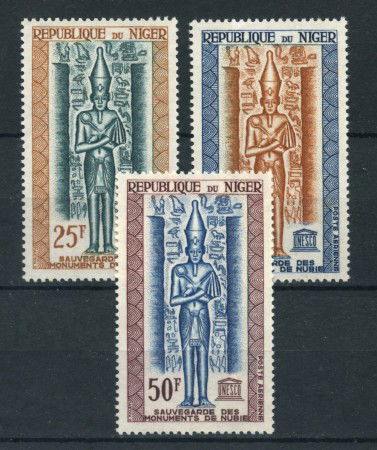 1964 - NIGER - LOTTO/20336 - MONUMENTI DELLA NUBIA 3v.  NUOVI