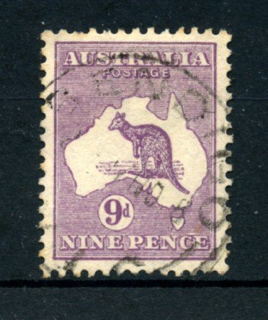 1912/19 - LOTTO/21537B - AUSTRALIA - 9d. LILLA - USATO