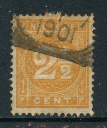 1883/90 - INDIE OLANDESI - 2,5c. GIALLO ARANCIO - USATO - LOTTO/28762