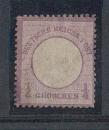 1872 - LOTTO/5113 - GERMANIA IMPERO - 1/4g. VIOLETTO