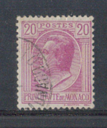 1924 - LOTTO/8508U - MONACO - 20c. LILLA - USATO