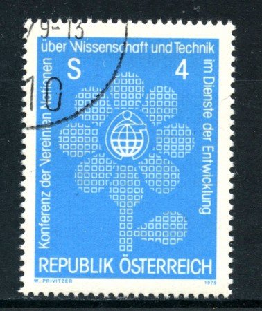 1979 - AUSTRIA - CONFERENZA ONU SCIENZA E TECNOLOGIA - USATO - LOTTO/28152