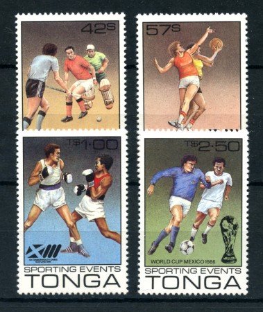 1986 - TONGA - LOTTO/20255 -  AVVENIMENTI SPORTIVI 4v. NUOVI