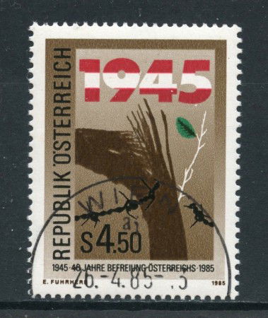 1985 - AUSTRIA - ANNIVERSARIO RESISTENZA - USATO - LOTTO/28345