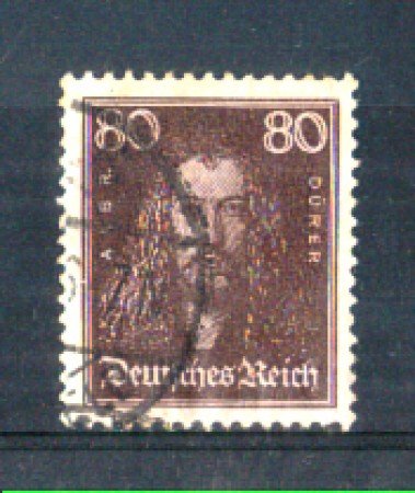 1926 - LOTTO/REG389U1 - GERMANIA REICH - 80p. DURER - USATO