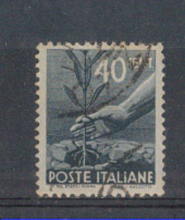 1945 - LOTTO/5987V - REPUBBLICA - 40c. DEMOCRATICA CARTA BIANCA