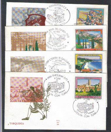 1981 - LOTTO/6743ZA - REPUBBLICA - TURISTICA 8° SERIE - FDC