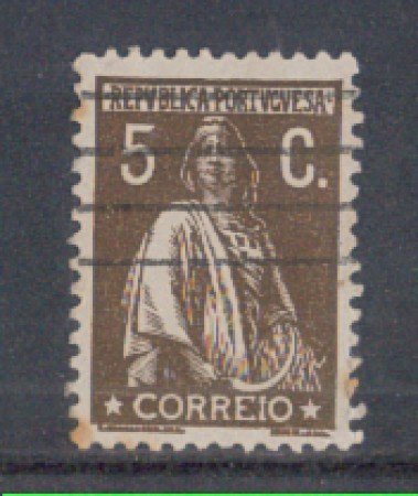 1930 - LOTTO/9687BU - PORTOGALLO - 5c. BRUNO SEPPIA - USATO