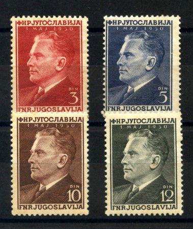 1950 - JUGOSLAVIA - 1° MAGGIO 4v. - NUOVI - LOTTO/33768