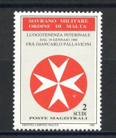 1988 - SOVRANO MILITARE DI MALTA - LOTTO/39283 - LUOGOTENENZA - NUOVO
