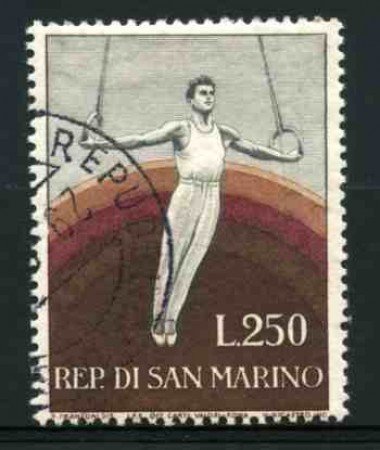 1954 - LOTTO/11995 - SAN MARINO - 250 LIRE GINNASTA - USATO