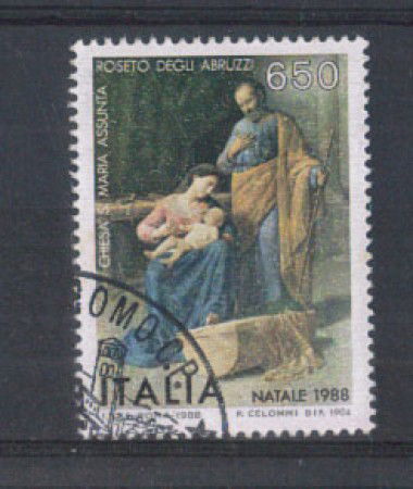 1988 - LOTTO/6908U - REPUBBLICA - NATALE - USATO