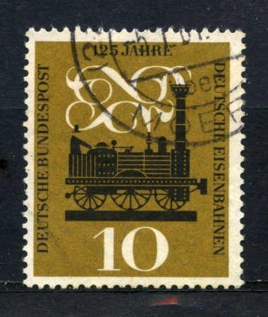1960 - GERMANIA FEDERALE - ANNIVERSARIO FERROVIE - USATO - LOTTO/30857U