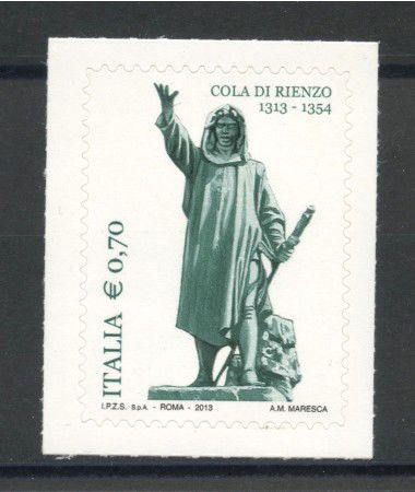 2013 - REPUBBLICA - COLA DI RIENZO - NUOVO - LOTTO/36839