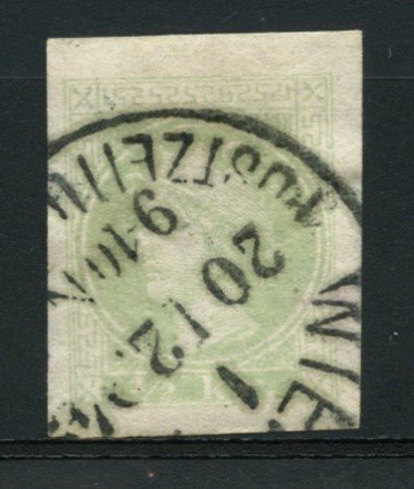 1880 - LOTTO/12347 - AUSTRIA - FRANCOBOLLI PER GIORNALI 1/2 K. VERDE  - USATO
