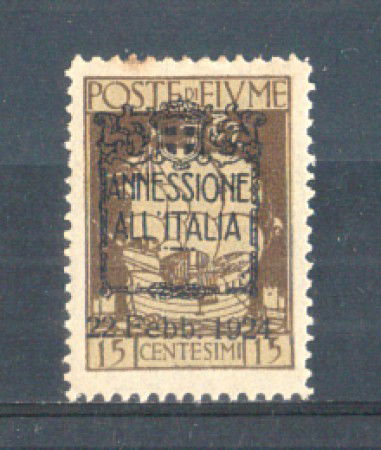 1924 - LOTTO/FIU201L - FIUME - 15c. BRUNO LING.