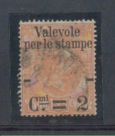 1890 - LOTTO/REG57UA - REGNO - 2c. SU 1,25  VAL. STAMPE - USATO