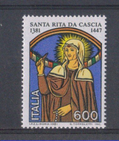 1981 - LOTTO/6738 - REPUBBLICA - SANTA RITA