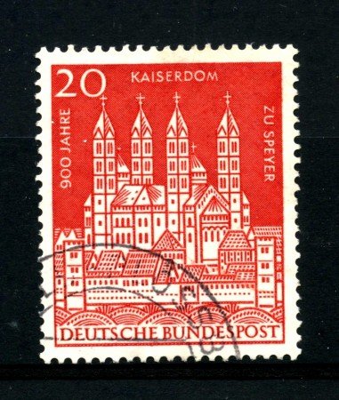 1961 - GERMANIA FEDERALE - 20p. CATTEDRALE DI SPIRA - USATO - LOTTO/30861U