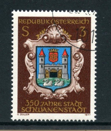 1977 - AUSTRIA - SCHWANENSTADT - USATO - LOTTO/28089