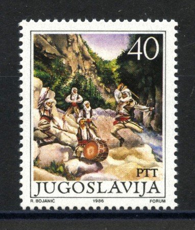 1986 - JUGOSLAVIA - LOTTO/38393 - FOLCLORE JUGOSLAVO - NUOVO