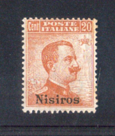 EGEO/NISIROS - 1921/22  - LOTTO/10020L -  20 cent. ARANCIO CON FILIGRANA