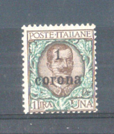 1919 - LOTTO/TT11N - TRENTO e TRIESTE  - 1 COR. SU 1 LIRA NUOVO