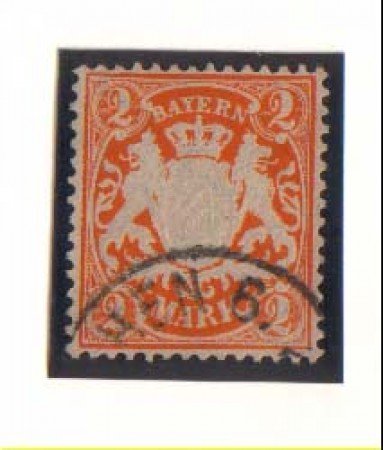BAVIERA - 1911 - LBF/2364 - 2m. ARANCIO - USATO