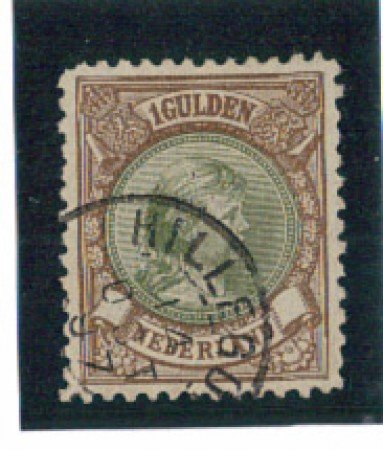 1891 - LOTTO/3587BU - OLANDA - 1 GULDEN BRUNO - USATO