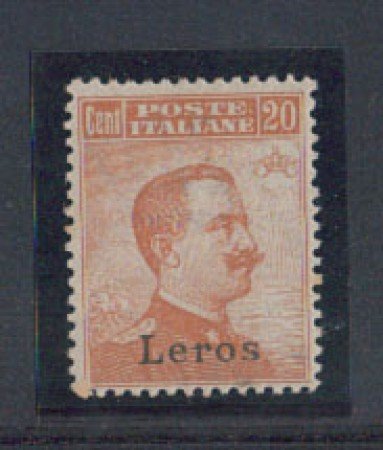 EGEO/LERO - 1917 - LOTTO/4485 - 20c. ARANCIO - T/L