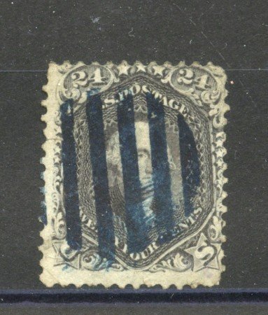 1861/62 - STATI UNITI - LOTTO/40822 - 24 Cent. VIOLETTO GRIGIO G.WASHINGTON - USATO