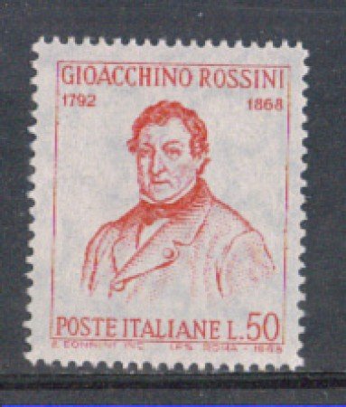 1968 - LOTTO/6509 - REPUBBLICA - GIOACCHINO ROSSINI