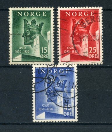1950 - LOTTO/20535 - NORVEGIA - CITTA' DI OSLO 3v. - USATI