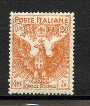 1915 - REGNO - LOTTO/38047 - 20+5 PRO CROCE ROSSA - LINGUELLATO