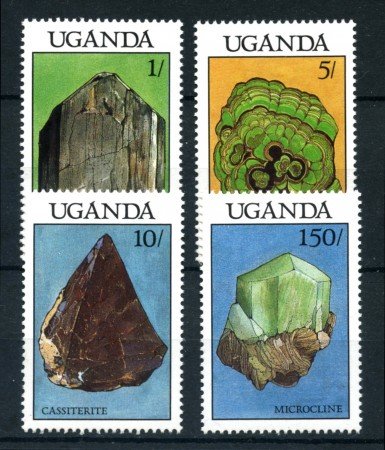 1988  - UGANDA - LOTTO/19968 - MINERALI 4v. -  NUOVI