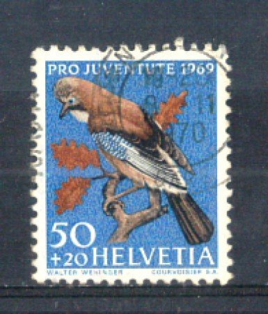 1969 - LOTTO/SVI849U - SVIZZERA - 50+20c. PRO JUVENTUTE - USATO