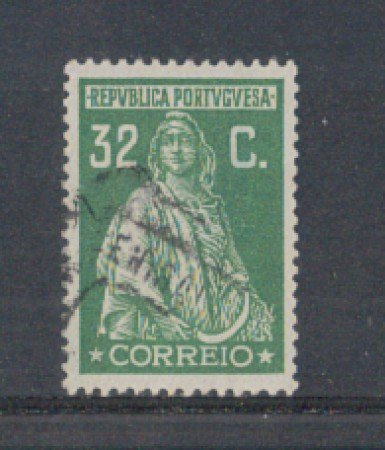 1923 - LOTTO/9669LU - PORTOGALLO - 32c.VERDE - USATO