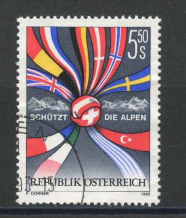 1992 - AUSTRIA - PROTEZIONE DELLE ALPI - USATO - LOTTO/39637