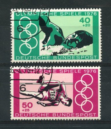 1976 - LOTTO/18975U - GERMANIA FEDERALE - OLIMPIADI MONTREAL  2v. - USATI