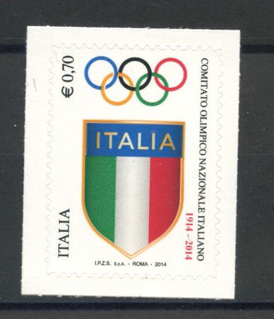 2014 - REPUBBLICA - CENTENARIO C.O.N.I. - NUOVO - LOTTO/36855