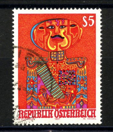1991 - AUSTRIA - ARTE MODERNA - USATO - LOTTO/39628
