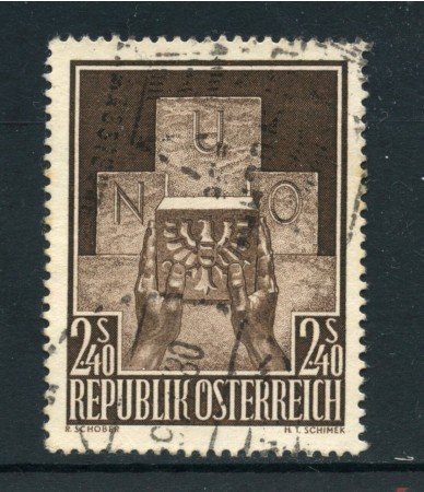 1956 - AUSTRIA - AMMISSIONE ALL'ONU - USATO - LOTTO/27914