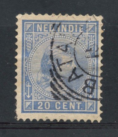 1891 - INDIE OLANDESI - 20c. BLU - USATO - LOTTO/28770