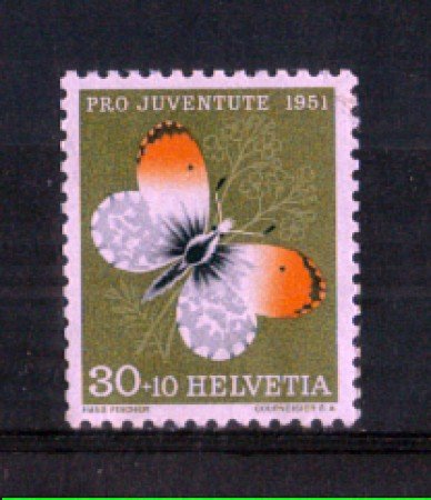 1951 - LOTTO/SVI515N - SVIZZERA - 30+10c. PRO JUVENTUTE - NUOVO