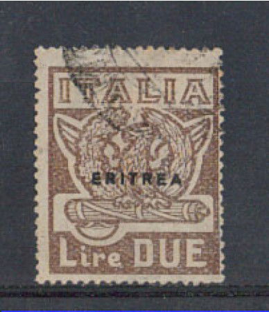1923 - LOTTO/ERIT69U - ERITREA - 2 LIRE MARCIA SU ROMA - USATO