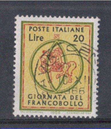 1966 - LOTTO/6459U - REPUBBLICA - GIORNATA FRANCOBOLLO USATO