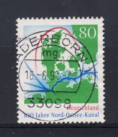 1995 - GERMANIA FEDERALE - 80p. CANALE KIEL - USATO - LOTTO/31229