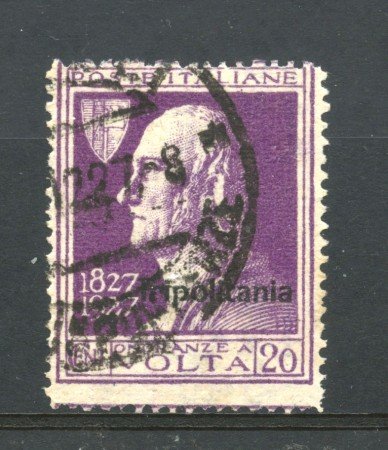1927 - TRIPOLITANIA - LOTTO/38141 - 20 cent. A.VOLTA - USATO