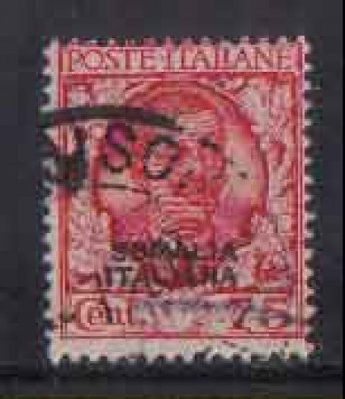 SOMALIA - 1926/30 - LOTTO/4233A - 75C. ROSSO - USATO